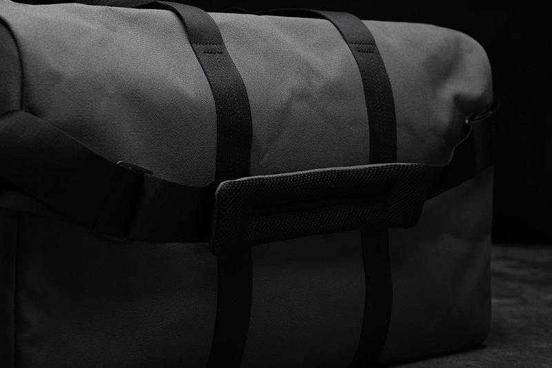 Men's Nobull Waxed Canvas Duffle Bags Dark / Grey | SG O2568K